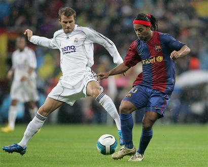 beckham  face  ronaldinho